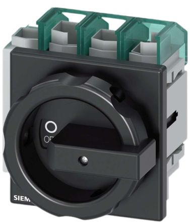 Siemens Desconector Por Conmutación Bastidor Cerrado, 63A, 4, Fusible Clase J 63A SENTRON 3LD5