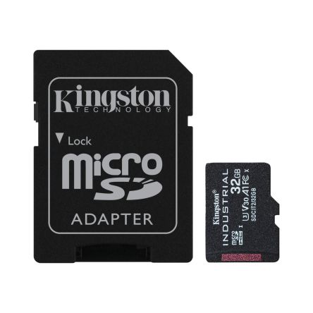 Kingston SDCIT2 Micro SDHC Micro SD Karte 32 GB Class 10, UHS-I, U3, V30, A1 Industrieausführung, TLC