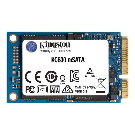Kingston Disco Duro SSD Interno MSATA De 256 GB, SATA Revisión 3.0 (6 Gb/s), 3D TLC