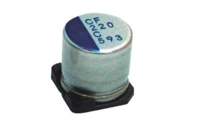 Nichicon 220μF Surface Mount Polymer Capacitor, 6.3V