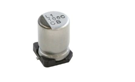 Nichicon, SMD Aluminium-Elektrolyt Kondensator 150μF / 50V Dc, Ø 10mm