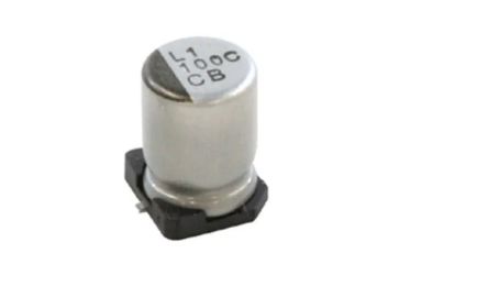 Nichicon, SMD Aluminium-Elektrolyt Kondensator 470μF / 25V Dc, Ø 10mm