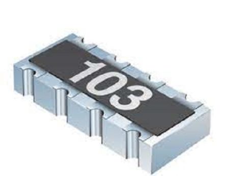 Bourns 100Ω Resistor Array, 4 Resistors, 0.25W Total, 1206 (3216M), Concave