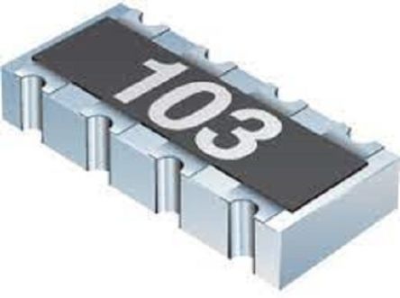 Bourns 20kΩ Resistor Array, 4 Resistors, 0.25W Total, 1206 (3216M), Concave