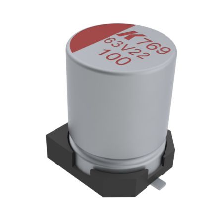 KEMET Condensador De Polímero, 82μF, 50V, Montaje En Superficie, Encapsulado Cinta Y Carrete