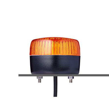 AUER Signal PFL, LED Multi-Stroboskop LED-Signalleuchte Orange, 230/240 V, Ø 75mm
