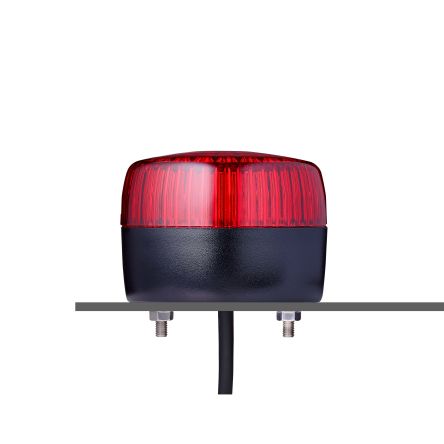 AUER Signal Balise à LED Multi-flash à LED Rouge Série PFL, 230 / 240 V