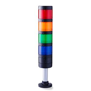 AUER Signal Modul-Perfect 70 LED Signalturm Bis 4-stufig Linse Rot/Grün/Gelb/Blau LED Bernsteingelb, Blau, Grün, Rot