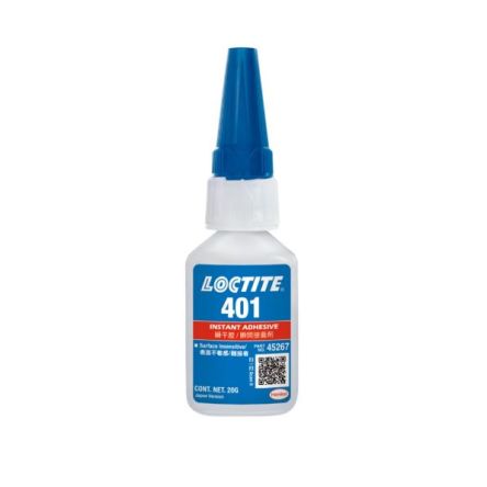 Loctite 401 Sofortklebstoff Cyanacrylat Flüssigkeit Transparent, Flasche 3 G
