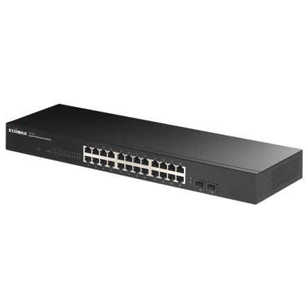 Edimax Switch Ethernet Non Manageable 24 Ports RJ45, 2000Mbit/s 100 - 240V C.a.
