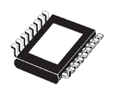 STMicroelectronics Netzschalter, Hochspannungsseite CMOS 2,2 A 28V 16-Pin PowerSSO-16