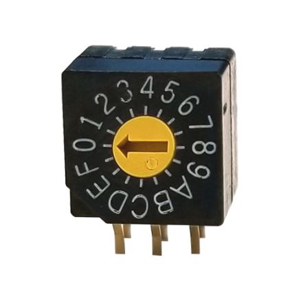 NIDEC COPAL ELECTRONICS GMBH Interruptor Giratorio, 16 Vías, 5V Dc SD-1000