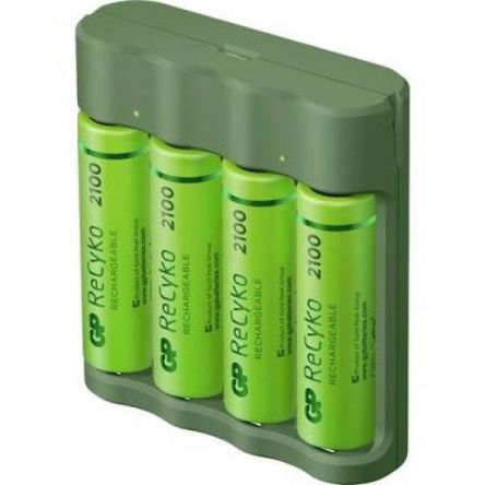 Gp Batteries Chargeur De Batterie B421, Recharge 4 Piles AA, AAA, 1.4V