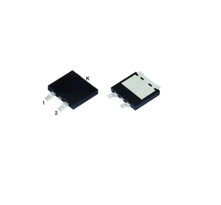 Vishay V20D SMD Schottky Gleichrichter & Schottky-Diode 2 Paar Gemeinsame Kathode, 60V / 20A SMPD (TO-263AC)