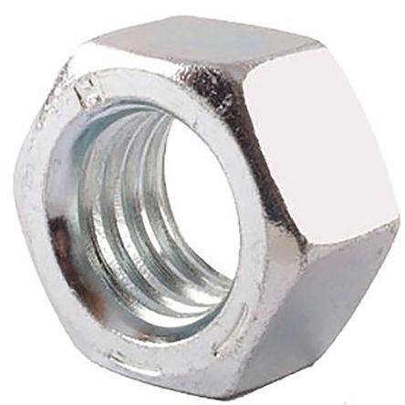 RS PRO Steel Hex Nut, #1-14in