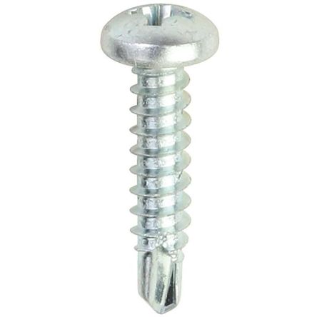 RS PRO Tornillo Autoperforante, 1 1/4pulgada, De Acero Galvanizado