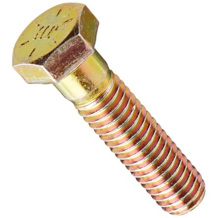 RS PRO Steel Hex, Hex Bolt, 7/16-20in
