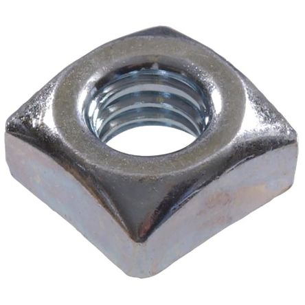 RS PRO 方形螺母, 1/4-20in螺纹, 不锈钢制, 镀锌