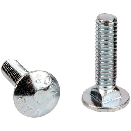 RS PRO Steel Coach Bolt, 1/4-20 X 3in