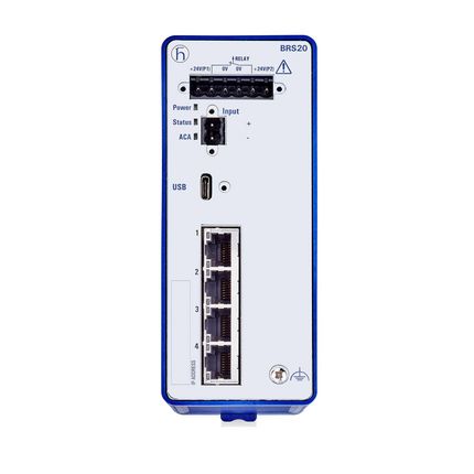 Hirschmann BOBCAT Ethernet-Switch, 4 X RJ45 / 1000 → 2500Mbit/s, Bis 100m Für DIN-Schienen, 12 → 24V Dc