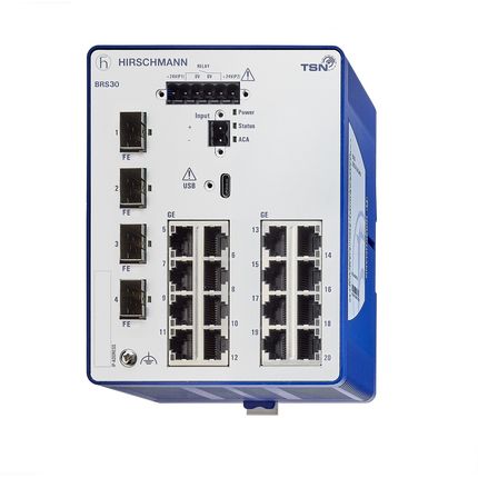 Hirschmann BOBCAT Ethernet-Switch, 16 X RJ45 / 1000 → 2500Mbit/s Für DIN-Schienen, 12 → 24V Dc