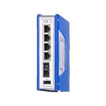 Hirschmann Unmanaged Ethernet Switch, 4 X RJ45 / 100Mbit/s, Bis 30km Für DIN-Schienen, 9.6 → 32V Dc