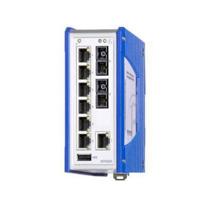 Hirschmann SPIDER Unmanaged Ethernet Switch, 7 X RJ45 / 100Mbit/s, Bis 5km Für DIN-Schienen, 9.6 → 32V Dc