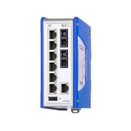 Hirschmann Switch Ethernet No Gestionado SPIDER-PL-20-07T1M2M299TY9HHHH, 7 Puertos RJ45, Montaje Carril DIN, 100Mbit/s