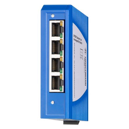 Hirschmann Switch Ethernet No Gestionado SPIDER-SL-20-04T1S29999SY9HHHH, 4 Puertos RJ45, Montaje Carril DIN, 100Mbit/s