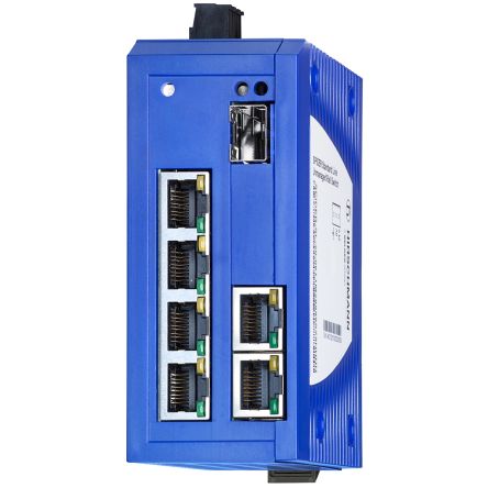 Hirschmann SPIDER Unmanaged Ethernet Switch, 6 X RJ45 / 1000Mbit/s, Bis 20km Für DIN-Schienen, 8, 9.6 → 32V Dc
