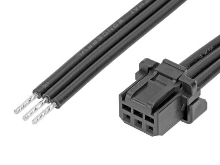 Molex 3 Way Female Micro-One Unterminated Wire To Board Cable