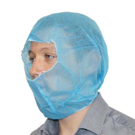 RS PRO Polypropylene Balaclava, One Size, Blue