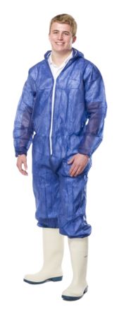 RS PRO Overall XL Blau Mit Kapuze Unisex, Polypropylen