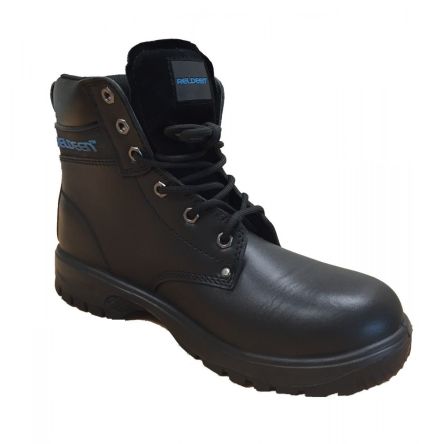 RS PRO Unisex Sicherheitsstiefel Schwarz, Mit Stahl-Schutzkappe, Größe 48 / UK 13