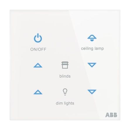 ABB Lighting Controller Sensor, Temperature, Flush Mount Mount