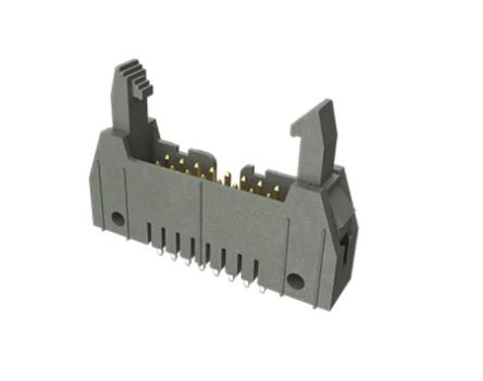 Amphenol ICC Conector Macho Para PCB Serie Quickie De 6 Vías, 2 Filas, Paso 2.54mm, Montaje En Orificio Pasante