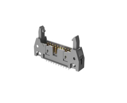 Amphenol ICC Conector Macho Para PCB Ángulo De 90° Serie Quickie De 8 Vías, 2 Filas, Paso 2.54mm, Montaje En Orificio