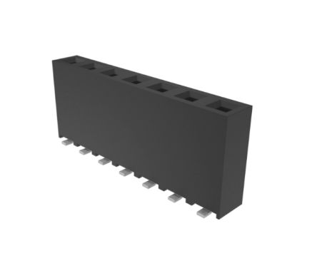 Amphenol ICC Leiterplattenbuchse 7-polig / 1-reihig, Raster 2.54mm
