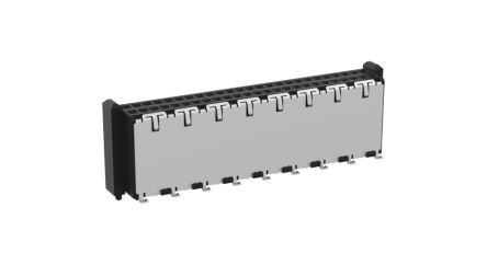 ERNI Conector Hembra Para PCB, De 50 Vías En 2 Filas, Paso 1mm, Montaje Superficial