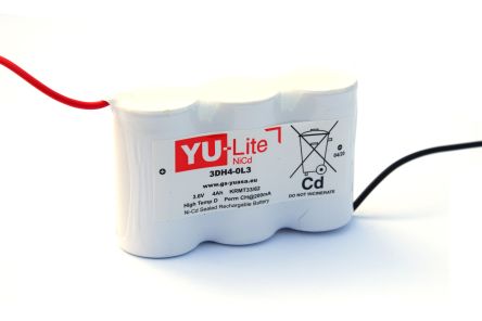 Yuasa YU-Lite NiCd 3DH4-0L3 NiCd D Batterien, 3.6V