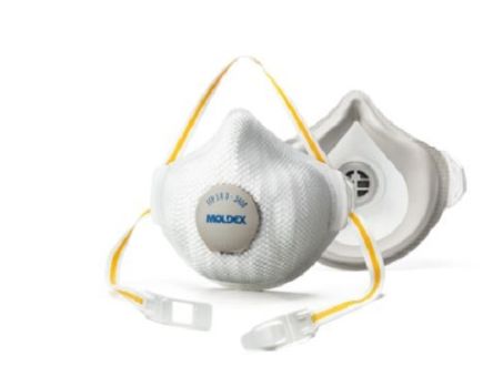 Moldex Atemschutzmaske Einheitsgröße, Atemgerät, Weiß, Gelb