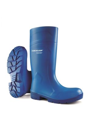 Dunlop Blue Steel Toe Capped Unisex Safety Wellingtons, EU 44