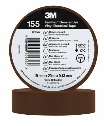 3M 155 brown 19mm x 20m