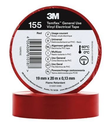 3M 155 red 19mm x 20m