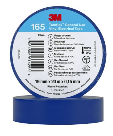 3M 165 blue 19mm x 20m