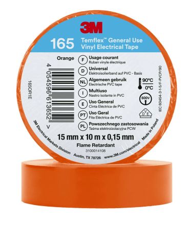 3M 165 orange 15mm x 10m