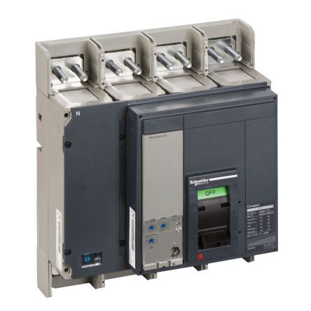 Schneider Electric Kompakt, Leistungsschalter MCCB 4-polig, 800A, Fest