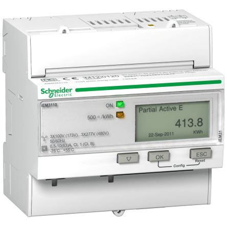 Schneider Electric IEM3110 Energiemessgerät LCD / 1, 3-phasig