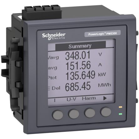Schneider Electric 施耐德能量计, 背光 LCD, PM5310系列