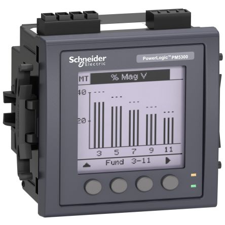 Schneider Electric PM5341 Energiemessgerät LCD Mit Hintergrundbeleuchtung / 1, 3-phasig